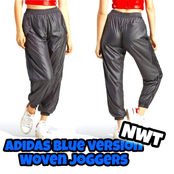 ADIDAS BLUE VERSION WOVEN JOGGERS Size S - Picture 1 of 13